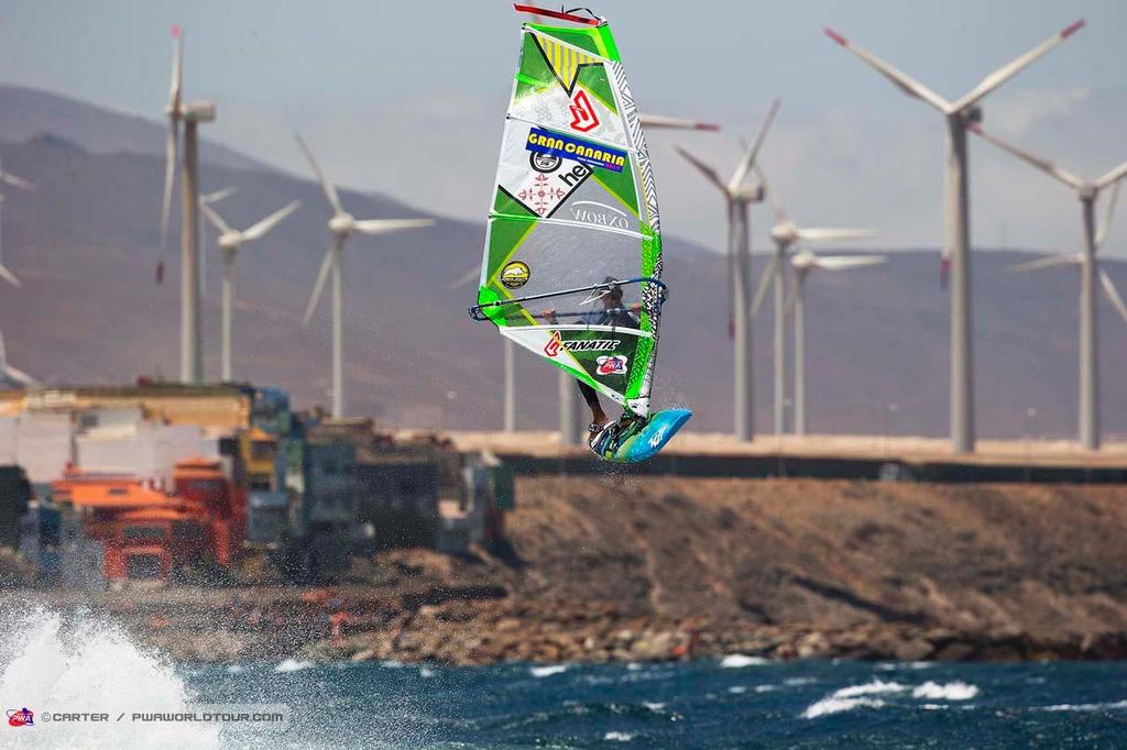 Arutkin delayed forward - 2014 PWA Pozo World Cup / Gran Canaria Wind and Waves Festival, Day 1 ©  Carter/pwaworldtour.com http://www.pwaworldtour.com/